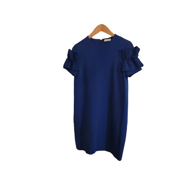 FRAY I.D. - Blue ruffle sleeve dress - size 1 - Picture 1 of 9